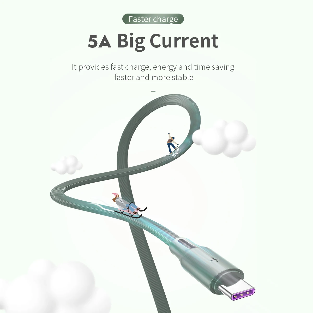 5А Usb type C кабель для быстрой зарядки для samsung Galaxy S9 One Plus 6 Usb C кабели для Xiaomi huawei зарядный шнур для type-C