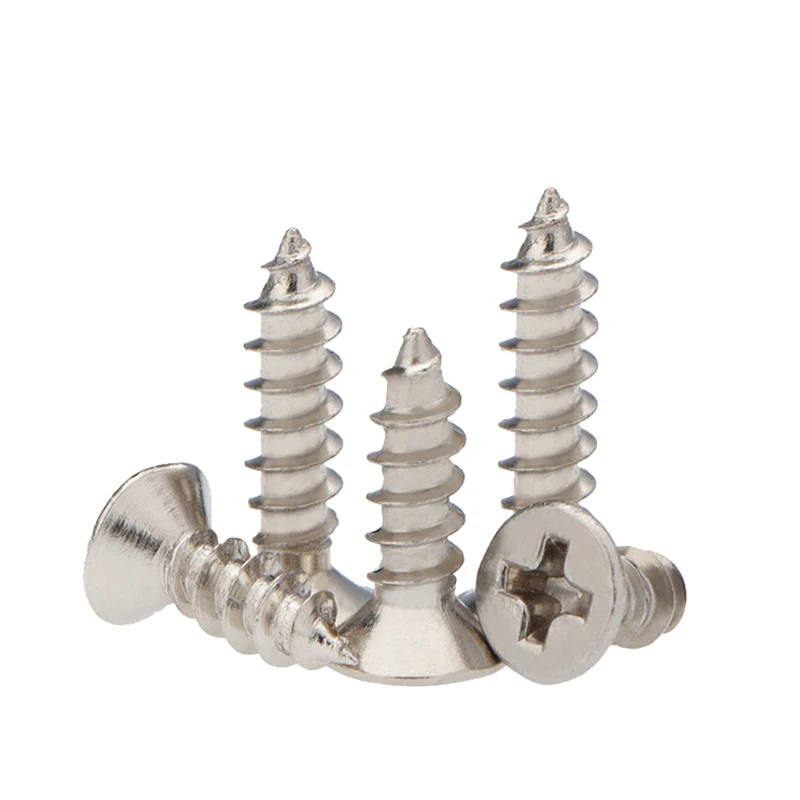 Wkooa 1000 Pcs Flat Head Nickel Plated Self Tapping Screws for Electronic Small Philips M1 M1.2 M1.4 M1.5 M1.7 M2 Toy Screws 