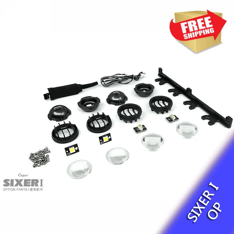 

RC Parts Capo SIXER 1:6 Samurai metal CD158284P 4p round shaped lenses light led rack option parts
