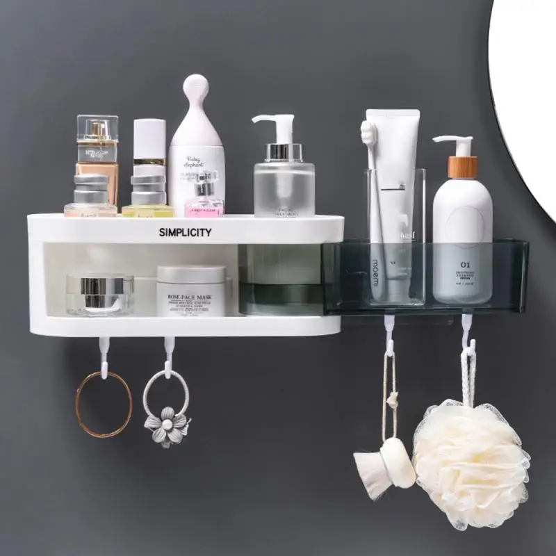 1 Pcs Corner Shower Shelf Bathroom Organizer Holder Kitchen Storage Rack Wall Mounted Type Baskets | Дом и сад