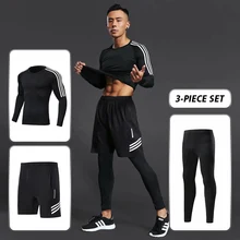 Мужская спортивная одежда для фитнеса, тренажерного зала, тренировочная одежда, спортивные костюмы для бега, спортивная одежда, сухая посадка