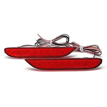 

2 Pcs LED Rear Bumper Reflectors Lights Lamp for Nissan Leaf Pathfinder Rogue X-Trail X Trail JX35 QX56 Qashqai 2014