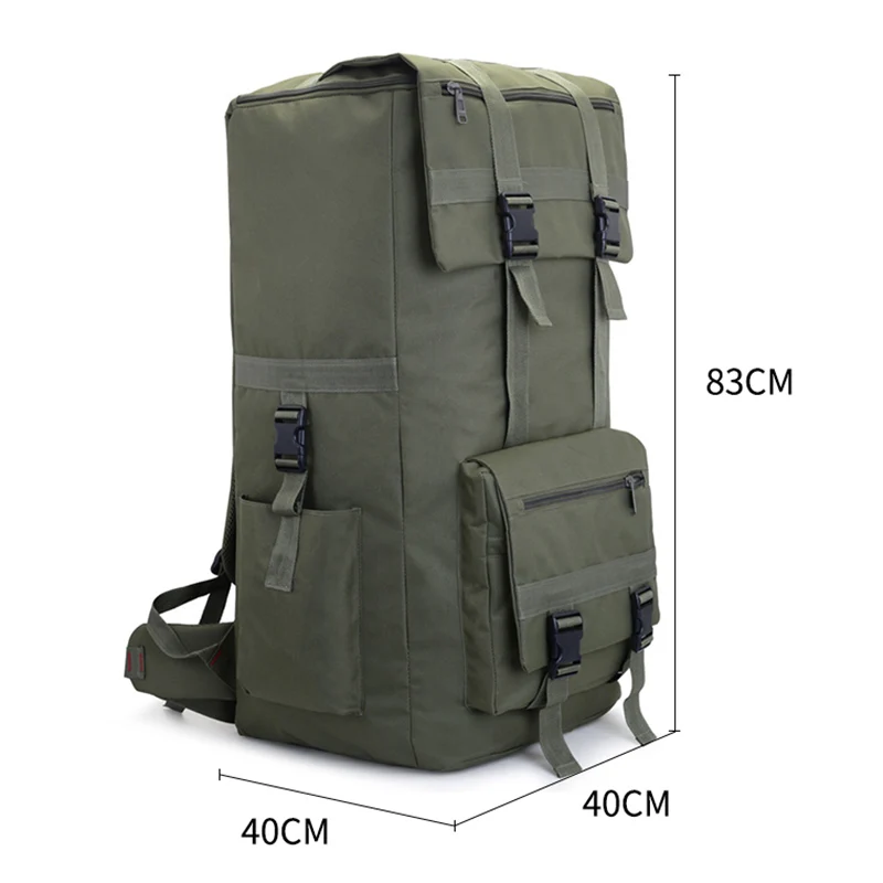 100L Men's Vintage Travel Bags Large Capacity Canvas Bag Portable Luggage Daily Handbag Bolsa Multifunction luggage duffle bag