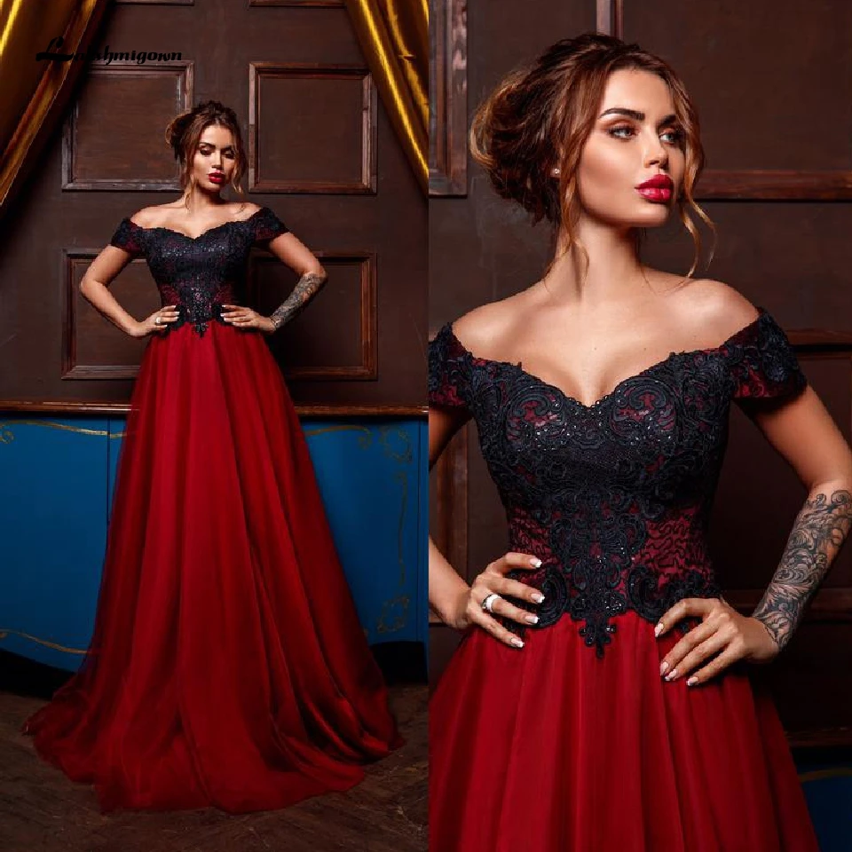 women's red evening dresses