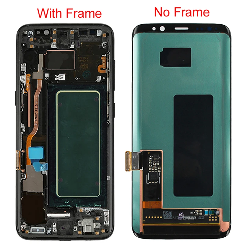 Оригинальный ЖК дисплей S8 Plus для Samsung Galaxy с рамкой Super AMOLED G950F G955F без