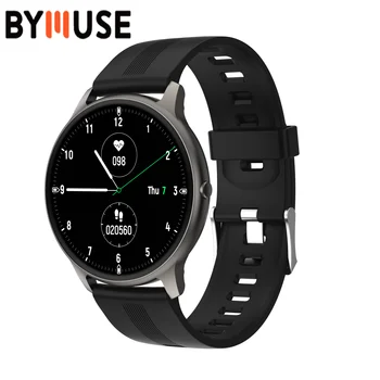 

BYMUSE 2020 New LW11 Man Smart Watch Heart Rate Monitor IP68Waterproof Fitness Tracker Wristwatch Custom Faces Play Music twatch