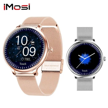 

NY12 Super Thin Smart Watch Women Heart Rate Physiological Monitor IP67 Waterproof 2.5D LCD Screen SmartWatch
