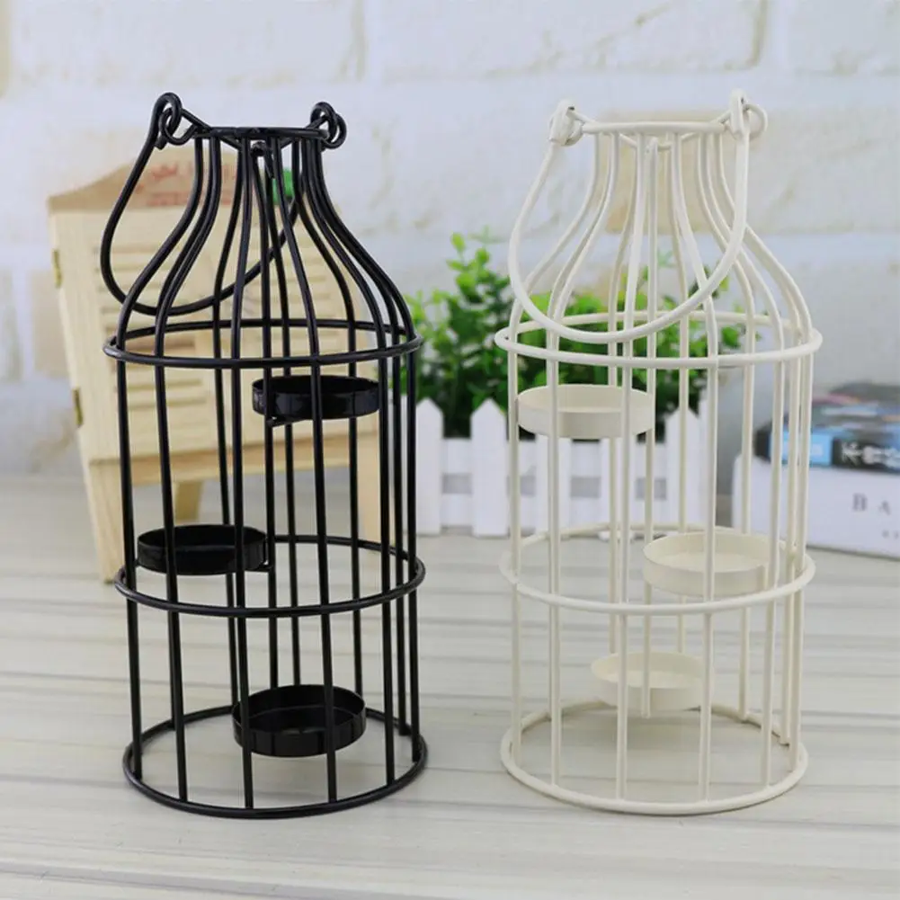 

Innovative European Candlestick Retro Unique Iron Candle Holder Romantic Wedding Home Decor Ornament Decoration Gift
