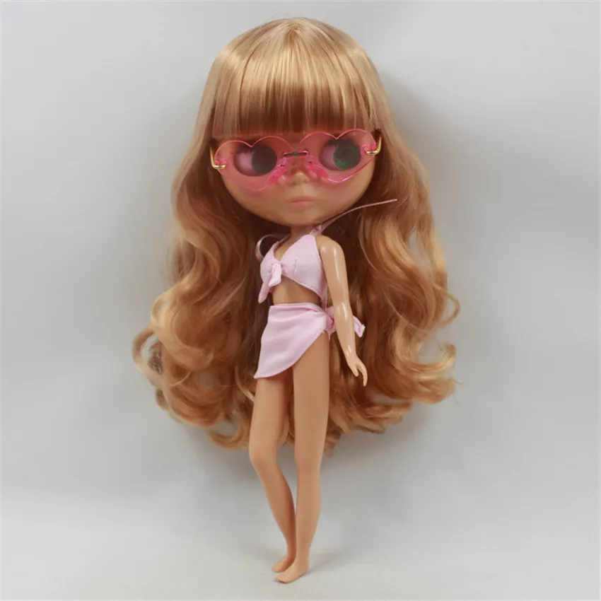 Одежда Blyth Doll, платье с цветочным принтом, нижнее белье бикини, пляжный костюм, повязка на голову, набор, подходит для 30 см, 1/6, шарнир, нормальная ледяная кукла azone