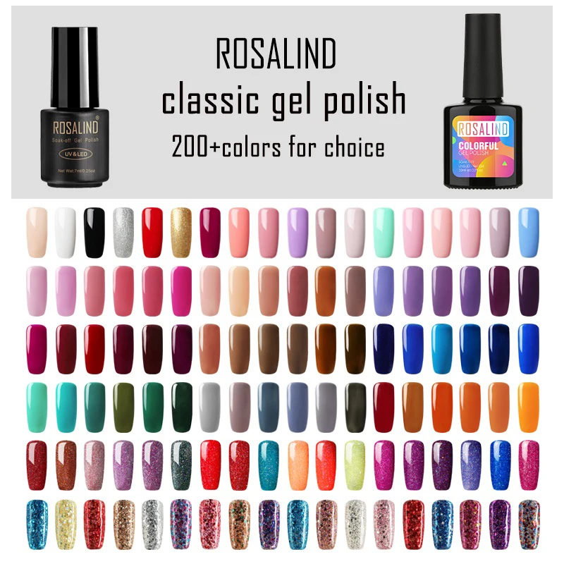  ROSALIND Gel Polish Nail Art Gel Design Primer UV Vernis Semi Permanent Soak off Poly Hybrid Nails 