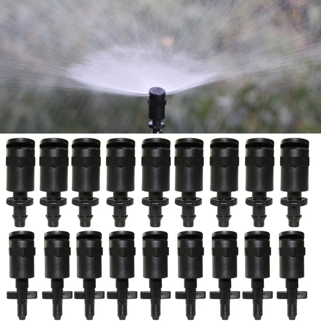 20Db 180 Fokos Refrakciós Fúvóka Sprinklerek 1/4 ' Vagy 4/7 Mm -Es Csavaros Szögelt Csatlakozók Kerti Öntözés Permetezőgéppel