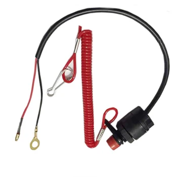 

TIOODRE Emergency Stop Switch Button Kill Practical Lanyard Boat Cut Off Safety Professional Tether Outboard Motor Accessories