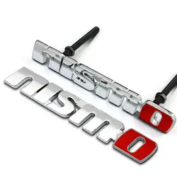 3D металлический автомобильный значок Nismo Эмблема Наклейка Эмблема гриля аксессуары для Nissan Tiida Teana Juke X-trail Almera Qashqai