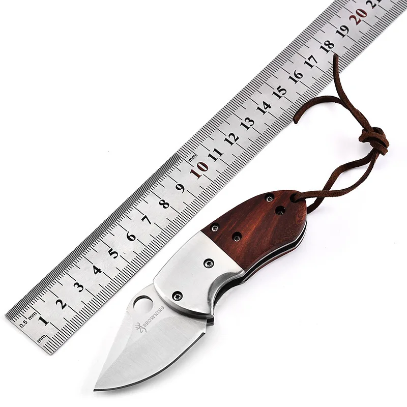 

Zhenduo Stainless Steel Outdoor Folding Knife Browning D316 Mini Small Armor Knife Portable Self-defense Folding Knife