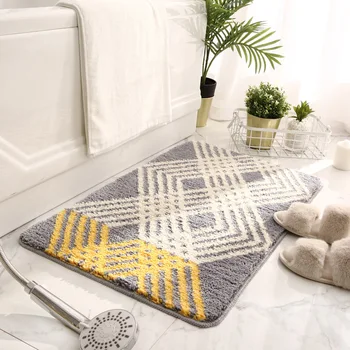 

Indoor Super Absorbs Doormat Latex Backing Non Slip Door Mat for Small Front Door Inside Floor Dirt Trapper Cotton Entrance Rug