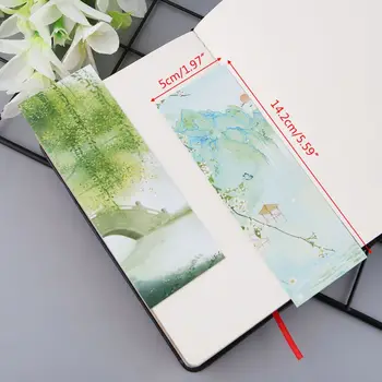 

30pcs Creative Chinese Style Paper Bookmarks Painting Cards Retro Beautiful Boxed Bookmark Commemorative Gifts XXUC