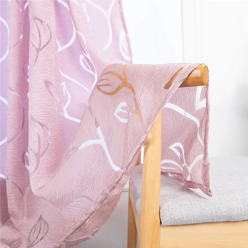 Trees Sheer Curtain Tulle Window Treatment Voile Drape Valance Fabric curtains for bedroom rideaux pour le salon  #4O09 (40)
