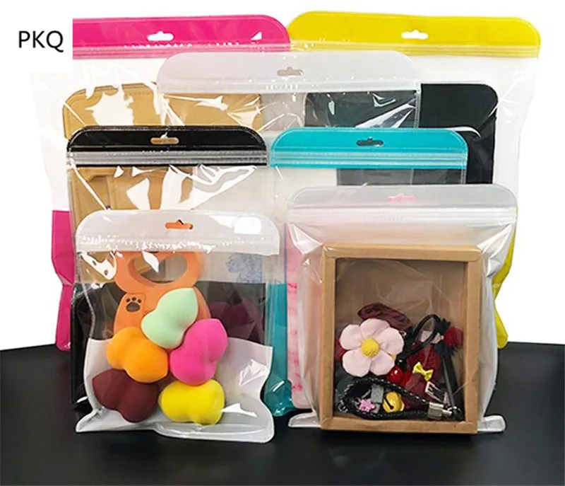 

50pcs 23 Sizes Long Zip lock Bags Plastic Packaging Bags Plastic Zipper Bag Ziplock Bag Ziplock Pill Packaging Pouches Small