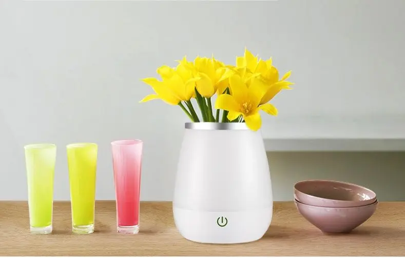 Искусственное ваза ночник светодиодный цветочные вазы прикроватная лампа детская Ночная лампа Свадебные украшения Рождество