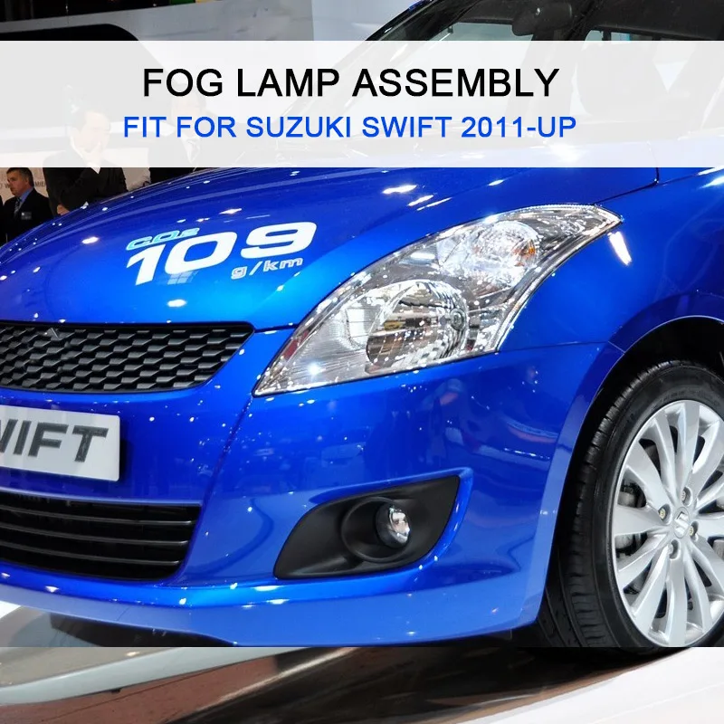 Автомобильная противотуманная фара в сборе для Suzuki Swift 2011 2012-up передний бампер противотуманный светильник с выключателем крышки провода противотуманных фар комплект