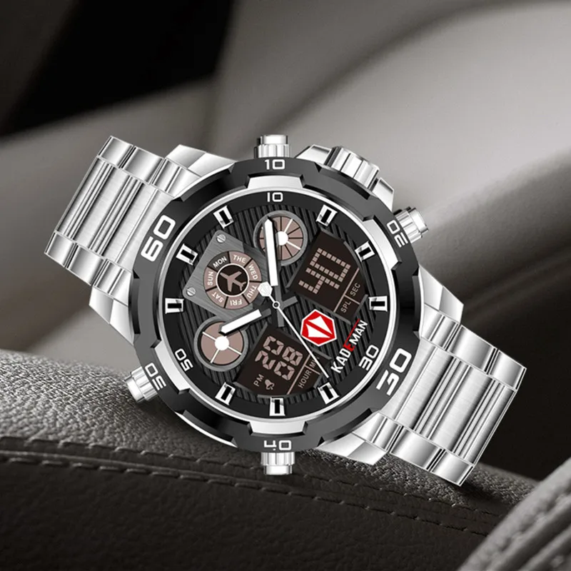 

KADEMAN Military Sport Watches Men Waterproof Dual Display Wristwatch TOP Brand Luxury Army Male Digital Watch Relogio Masculino