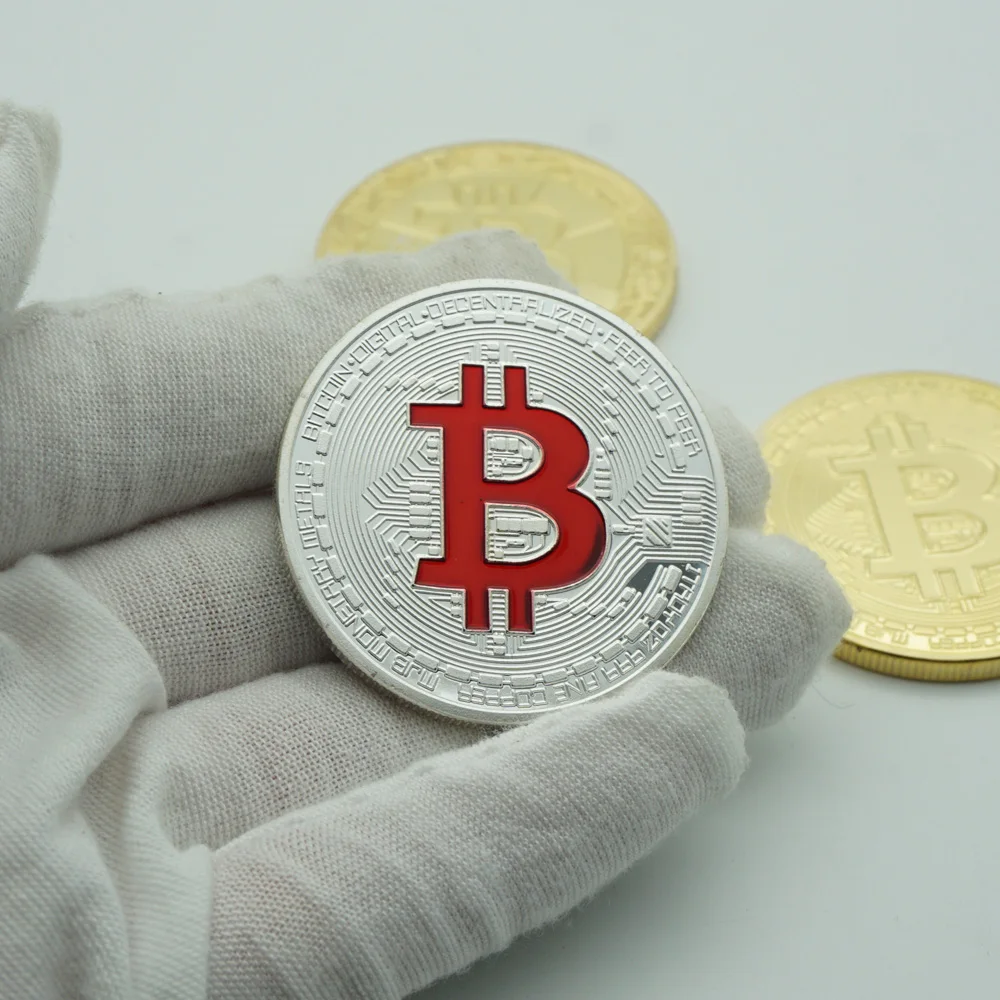 Ripple Bitcoin silver litecoin Coin Collectible Gift Casascius Bit Coin BTC Coin Art Collection Physical Commemorative Coin-4