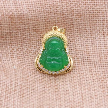 

Golden Maitreya Buddha Pendant
