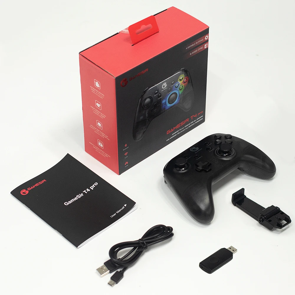 Беспроводной Bluetooth контроллер GameSir T4 Pro геймпад с 6 осевым гироскопом подходит для