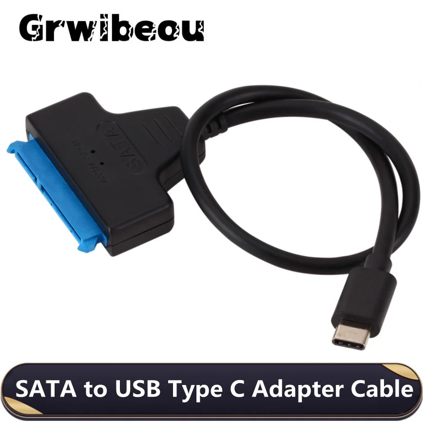 Usb Usb c para Sata Conversor Usb 3.1 Tipo-c Cabo Adaptador para 2.5 Disco Rígido Ssd Sata para tipo c Cabo de Disco Rígido de Alta Velocidade 3.1