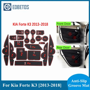 

Anti Slip Door Groove Mat For Kia Forte YD 2013 2014 2015 2016 2017 2018 K3 Cerato Gate Slot Pad Non-slip Cup Mats Accessories