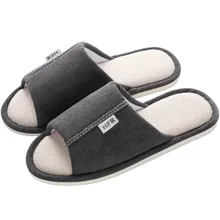  Flax Slippers Wholesale Home Indoor Antiskid Four Seasons Spring Summer Female Household Cotton Soft Bottom Floor Male Flat with 