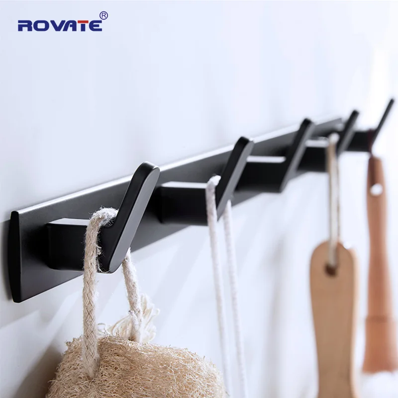 Вешалка для пальто ROVATE 3/4/5/6 крючков металлическая вешалка одежды шляпы