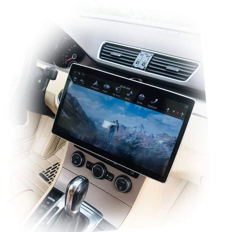 KLYDE tesla 2 din универсальный автомобильный dvd-плеер 4+ 32 ГБ 12,8 дюймов android ips экран вращение на 100 градусов Автомобильное видео super HD carplay