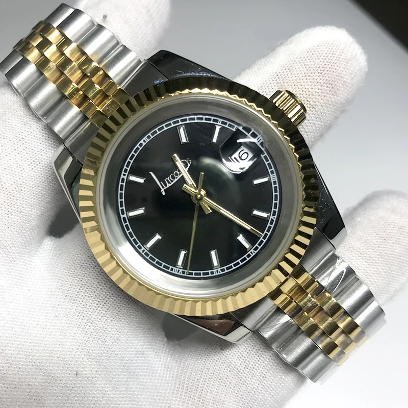 

2019 fashion Luxury Brand Watch 40mm black dial Automatic glide smooth second hand Silver Gold Black Datejust Watches AAA