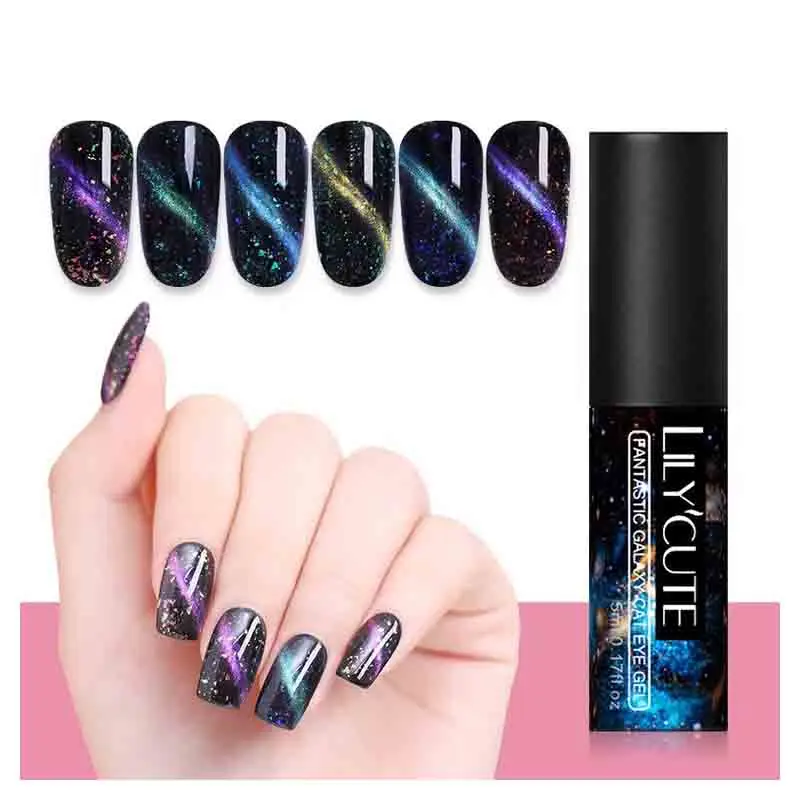 3D Гель-лак для использования с магнитом 5 мл Dream-Galactic кошачий глаз клеевой гель лак для ногтей набор, дизайн ногтей, замочить УФ светодиодная лампа для ногтей вылечивается