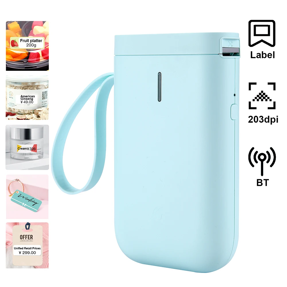 

Mini Portable Wireless Label Printer Paper Hand-held Thermal Label Maker Fast Printing Printer Support Multi-national Languages