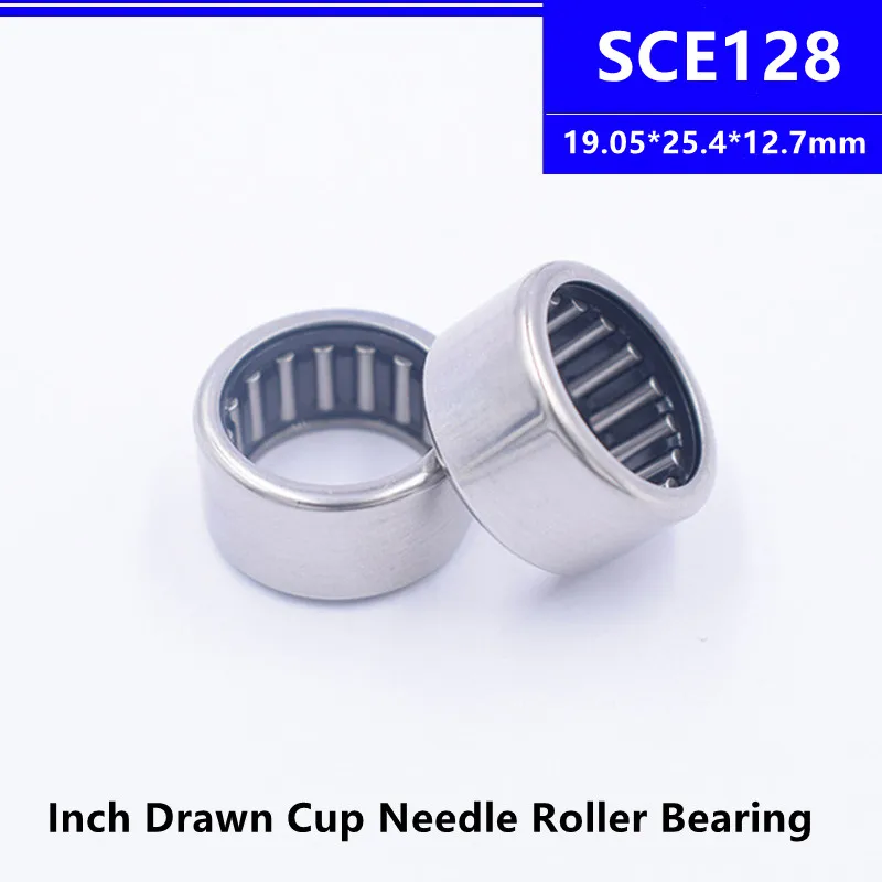 

50pcs/100pcs SCE128 19.05*25.4*12.7mm BA128 Inch Size Drawn Cup Needle Roller Bearing 19.05x25.4x12.7mm High quality