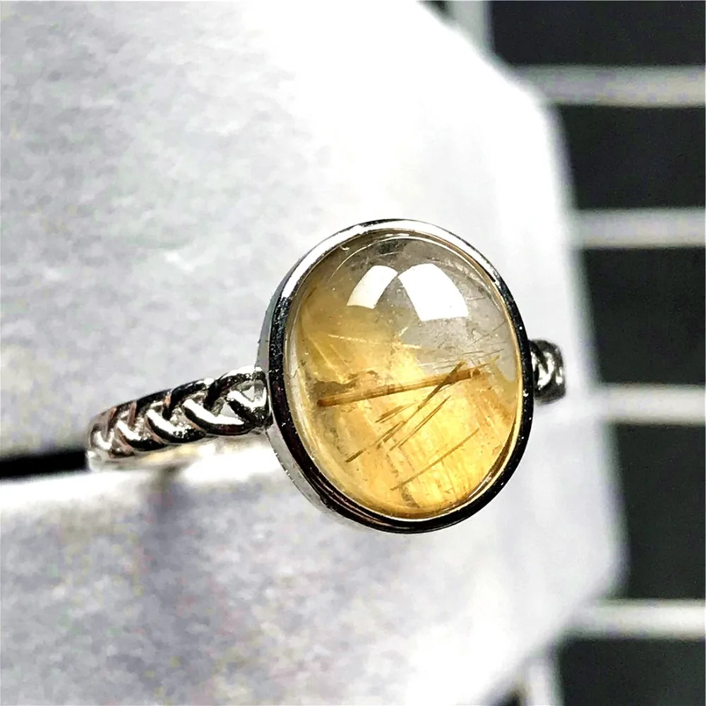 Gold Rutilated Ring (124)