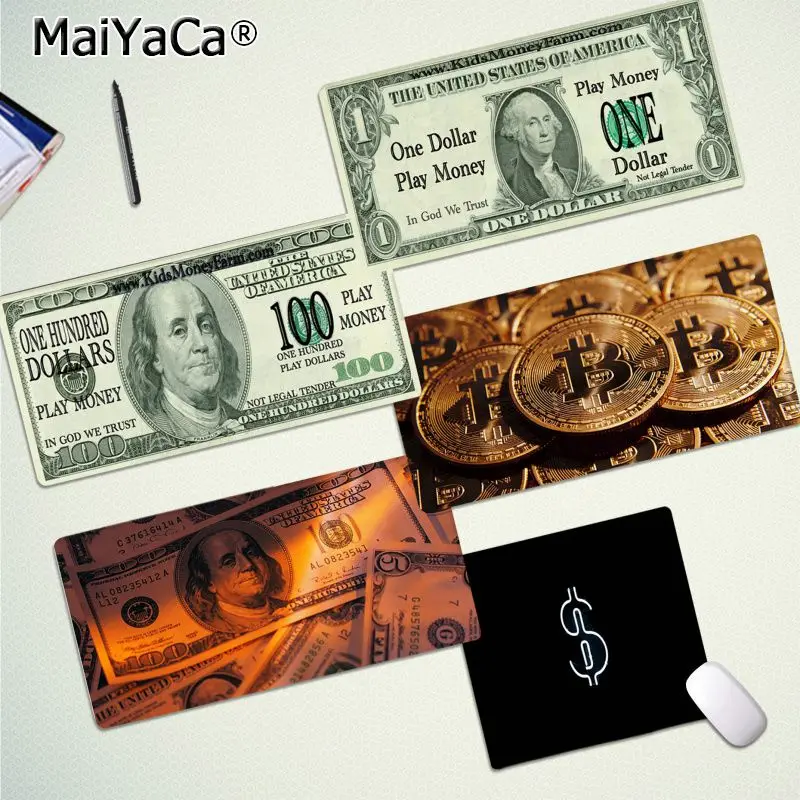 MaiYaCa Hot Sales American USA dollar Durable Rubber Mouse Mat Pad Free