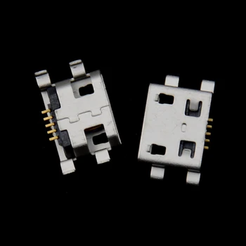 

20pcs Micro USB Female Socket 5pin Type B 4 Vertical Legs Soldering Connectors