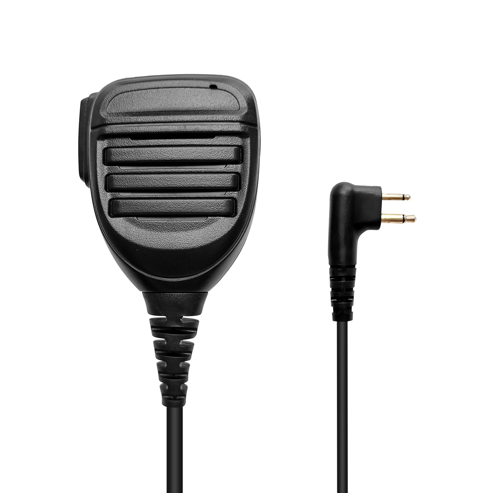 RISENKE-Waterproof Walkie Talkie Speaker Mic with Reinforced Cable for Motorola Radio,2 Pin,3.5mm Audio Jack,Shoulder Microphone