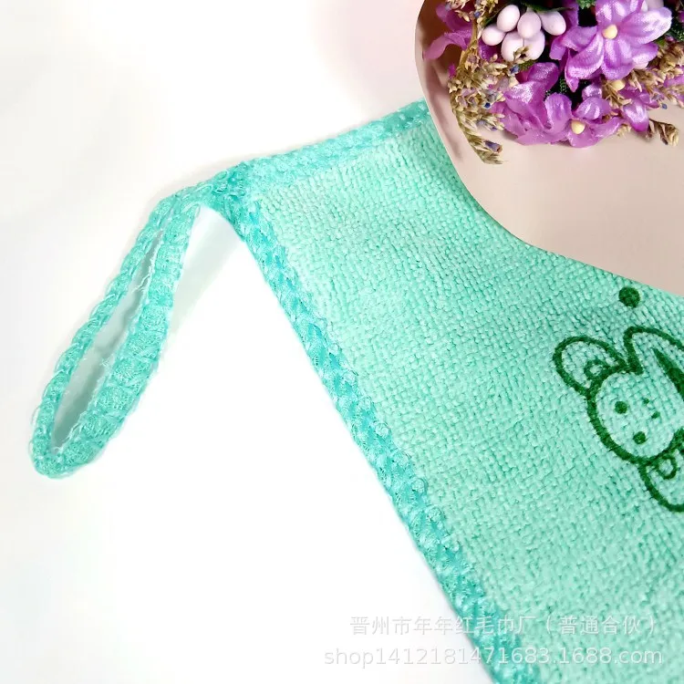 Superfine Fibre печатных мультфильм Маленькая башня 25X25 см детская мягкая вода абсорбент протрите lian jin детский сад только крышка