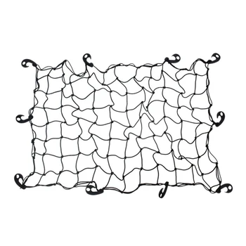 

95X155Cm Car Universal Black Roof Luggage Sundries Net Bag Cargo Net 10 Hooks