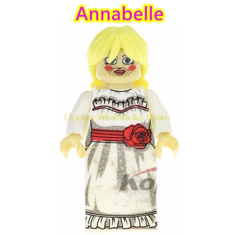 Annabelle Хэллоуин фильм инопланетянин фигура хищника строительные блоки модель капитан Марвел танос игрушки подарок на день рождения лего technic Creator друзья - Цвет: Annabelle