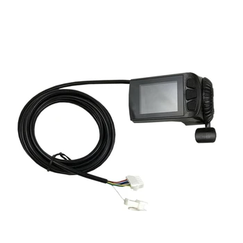 

for Ebike Display 24-48V LCD9R Finger Pull Accelerator Instrument Set SM Interface Speeeter for KT Electric Bicycle