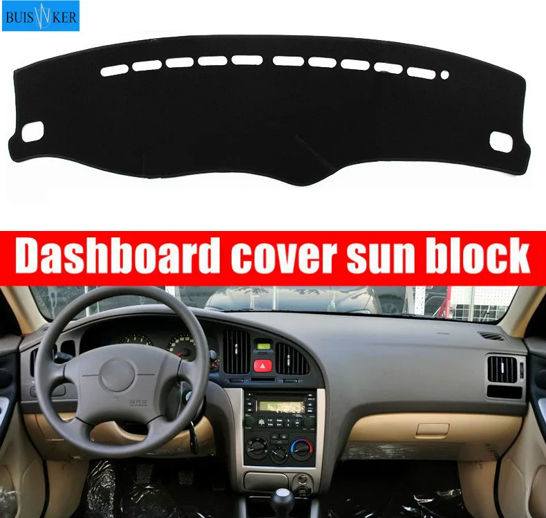 

For Hyundai Elantra 2000-2006 Car Styling Anti-UV Dashboard Dash Mat Pad DashMat Sun Shade Instrument Protect Carpet Accessories