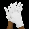 1Pair White Gloves Cotton Soft Thin Coin Jewelry Silver Inspection Gloves Handling Work Protector Gloves S M L 4