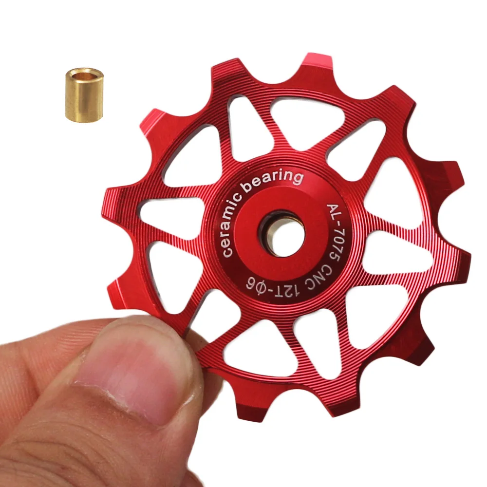12T Jockey Wheels Dérailleur en aluminium Alliage Alliage Rouleau