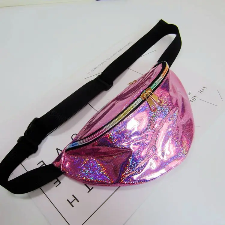 Западный стиль звезда светоотражающий лазерный кошелек крутая сумка для хранения наличных модная нагрудная сумка для спорта на открытом