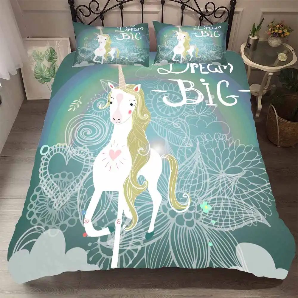 unicorn mermaid bedding